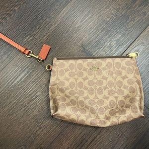 Brand New Large Coach Wristlet bag